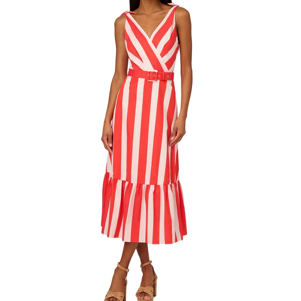 Striped Midi Dress by Adrianna Pappel